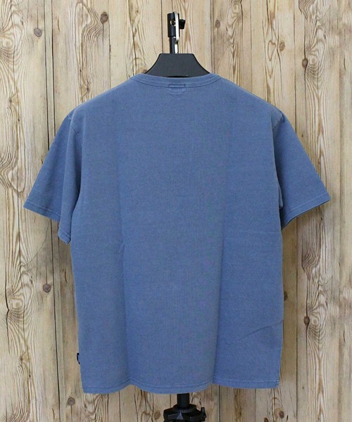 schott(ショット)の「PIGMENT O/D SS T-SHIRT(Tシャツ/カットソー・メンズ・ホワイト/ブラウン/ブラック/ブルー/セージグリーン・M/L/XL/XXL)」の19枚目の写真