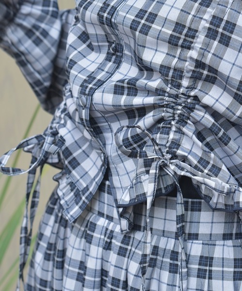 axes femme（アクシーズファム）の「ショート丈ドロストブラウス（シャツ/ブラウス・レディース・ブラック/ネイビー/ミント・FREE）」の13枚目の写真