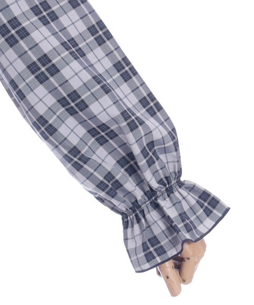 axes femme（アクシーズファム）の「ショート丈ドロストブラウス（シャツ/ブラウス・レディース・ブラック/ネイビー/ミント・FREE）」の20枚目の写真