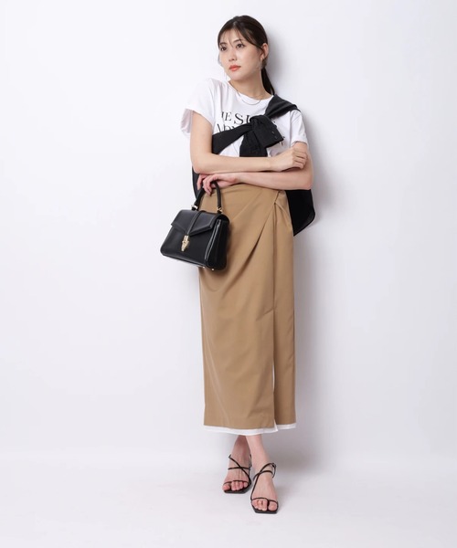 Mystrada（マイストラーダ）の「レイヤードドレープスカート（スカート