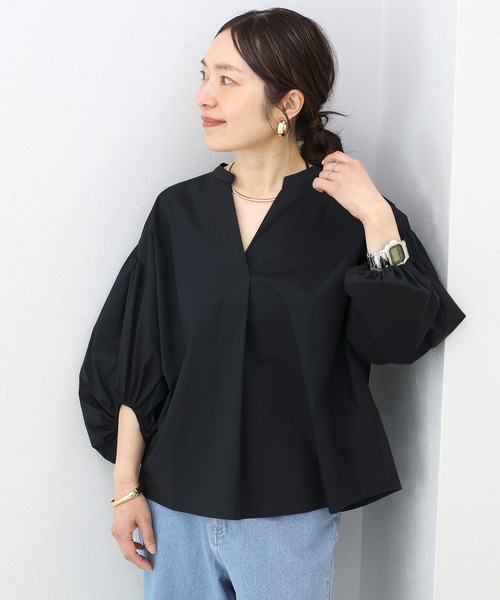 Aletta vita(アレッタビータ)の「バルーンスリーブスキッパーブラウス(シャツ/ブラウス・レディース・オフホワイト/サックスブルー/ブラック・FREE)」の11枚目の写真