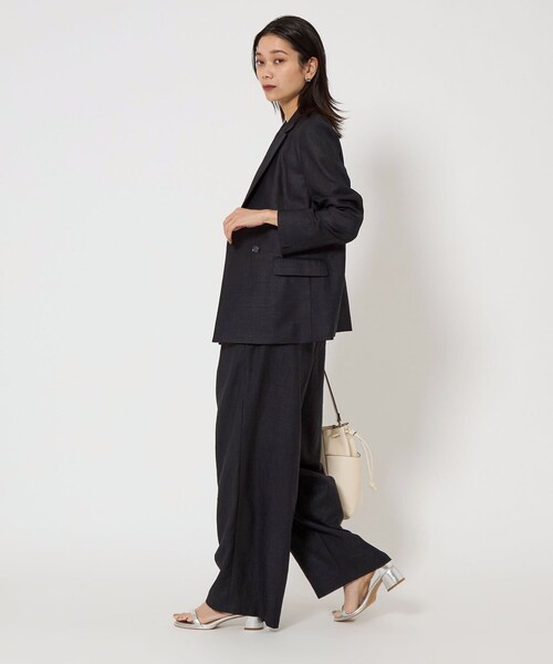 【未使用タグ付】Nala リネンライク バルーンパンツ 黒 S 未使用タグ付】Nala リネンライク バルーンパンツ 黒 S