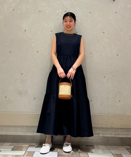 【美品】allureville タイプライターティアードワンピース　レッドS タイプライターティアードワンピース|allureville OFFICIAL SITE