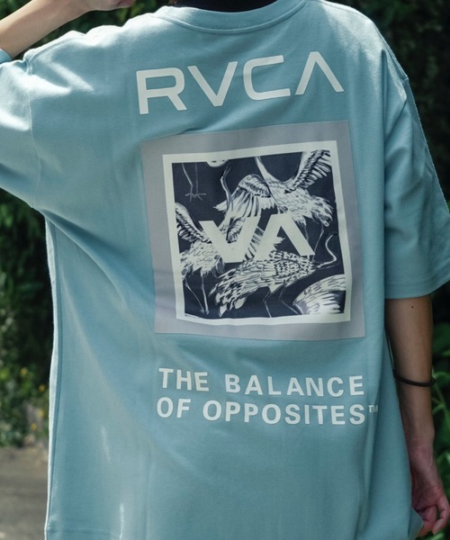 RVCA(ルーカ)の「RVCA メンズ BOX SS Tシャツ 【2025年夏モデル】/ルーカバックプリント半袖ロゴTシャツ(Tシャツ/カットソー・メンズ・スミクロ/ホワイト/オリーブ/ライトブルー/ブラック・SMALL/MEDIUM/LARGE/X-LARGE)」の21枚目の写真