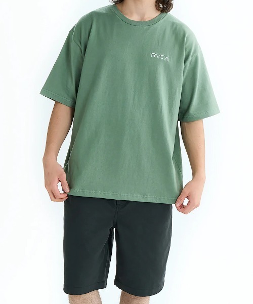 RVCA(ルーカ)の「RVCA メンズ BOX SS Tシャツ 【2025年夏モデル】/ルーカバックプリント半袖ロゴTシャツ(Tシャツ/カットソー・メンズ・スミクロ/ホワイト/オリーブ/ライトブルー/ブラック・SMALL/MEDIUM/LARGE/X-LARGE)」の12枚目の写真