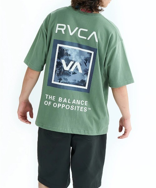 RVCA(ルーカ)の「RVCA メンズ BOX SS Tシャツ 【2025年夏モデル】/ルーカバックプリント半袖ロゴTシャツ(Tシャツ/カットソー・メンズ・スミクロ/ホワイト/オリーブ/ライトブルー/ブラック・SMALL/MEDIUM/LARGE/X-LARGE)」の13枚目の写真