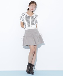 ◇ギャザーデザインミニスカパン