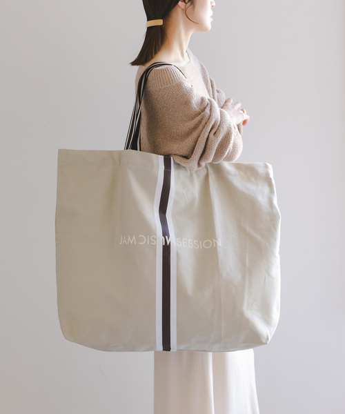 Noble(ノーブル)の「N.Jam/エヌジャム トート Large(トートバッグ・レディース・グリーン/ベージュ・FREE)」の3枚目の写真