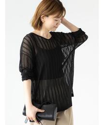 Lugnoncure | 針抜きシアーニット(ニット/セーター)