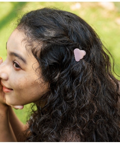 anap mimpi（アナップミンピ）の「2セット モクモク クリア カラー ミニ ヘア クリップ（バレッタ/ヘアクリップ・レディース・イエロー/ピンク/ターコイズブルー/アイボリー・FREE）」の8枚目の写真