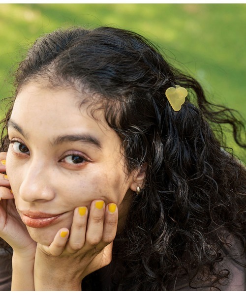 anap mimpi（アナップミンピ）の「2セット モクモク クリア カラー ミニ ヘア クリップ（バレッタ/ヘアクリップ・レディース・イエロー/ピンク/ターコイズブルー/アイボリー・FREE）」の9枚目の写真