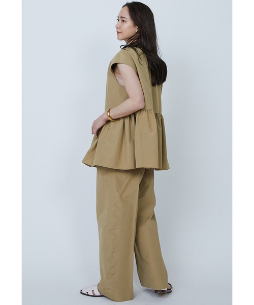 新品 1er Arrondissement コットンナイロンタフタ2タックパンツ セール】コットンナイロンタフタ2タックパンツ（その他パンツ