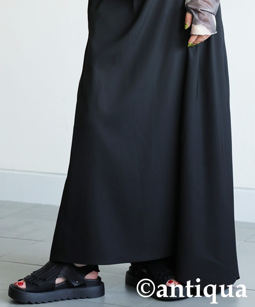 antiqua（アンティカ）の「アシメサロペットワンピース（サロペット/オーバーオール・レディース・ブラック・ONESIZE）」の9枚目の写真