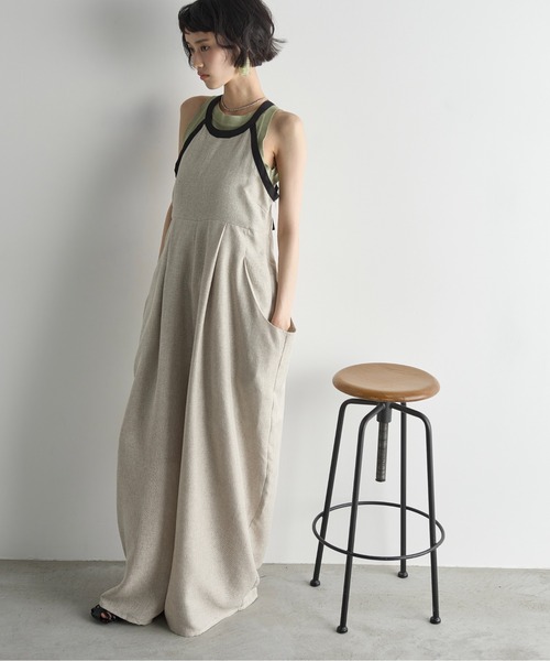 yuni リネン オールインワン yuni リネン オールインワン WEB限定】リネンミックス
