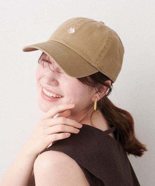 POLO BCS(ポロ ビーシーエス)の「POLO ロゴキャップ(キャップ・レディース・グレー/ブラック/ベージュ・フリー)」の1枚目の写真