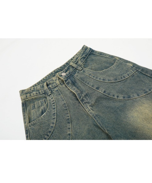 mushwear（マッシュウェア）の「ワイドバギー ウォッシュド