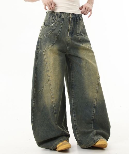 pois ワンウォッシュデニムパンツ パンツ pois one wash denim BLACK BY MOUSSY | □MACHO one