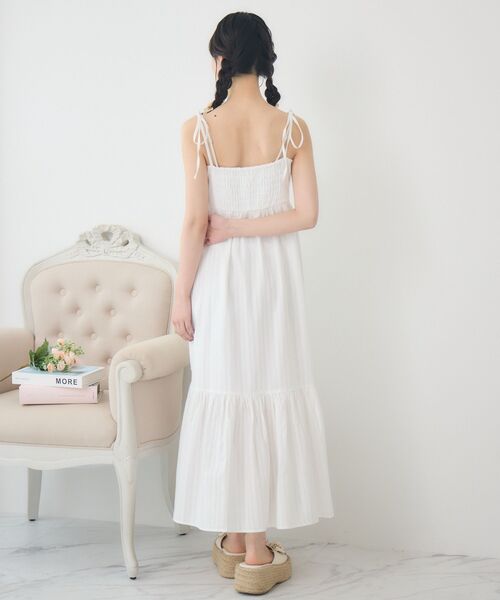 ems excite（エムズエキサイト）の「肩リボンレースキャミOP（ワンピース・レディース・ブラック/ブルー/ホワイト・FREE）」の17枚目の写真