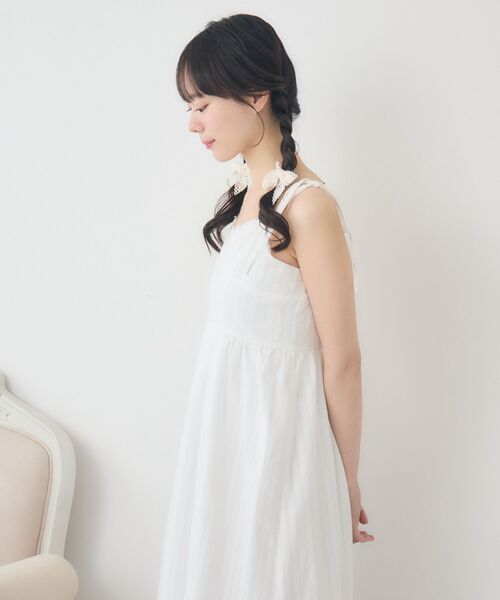 ems excite（エムズエキサイト）の「肩リボンレースキャミOP（ワンピース・レディース・ブラック/ブルー/ホワイト・FREE）」の20枚目の写真