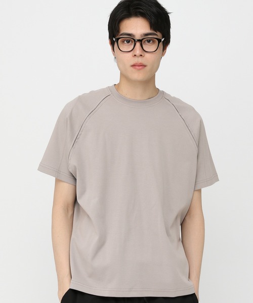 3.3 Field Trip （3.3フィールドトリップ）の「3.3 Field Trip／ショルダーカットT（Tシャツ/カットソー・メンズ・グレー/ブラック・LARGE/MEDIUM）」の2枚目の写真