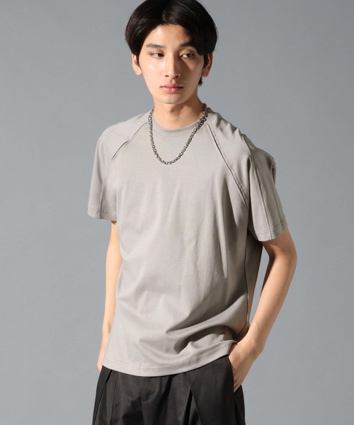 3.3 Field Trip (3.3フィールドトリップ)の「3.3 Field Trip/ショルダーカットT(Tシャツ/カットソー・メンズ・グレー/ブラック・LARGE/MEDIUM)」の5枚目の写真