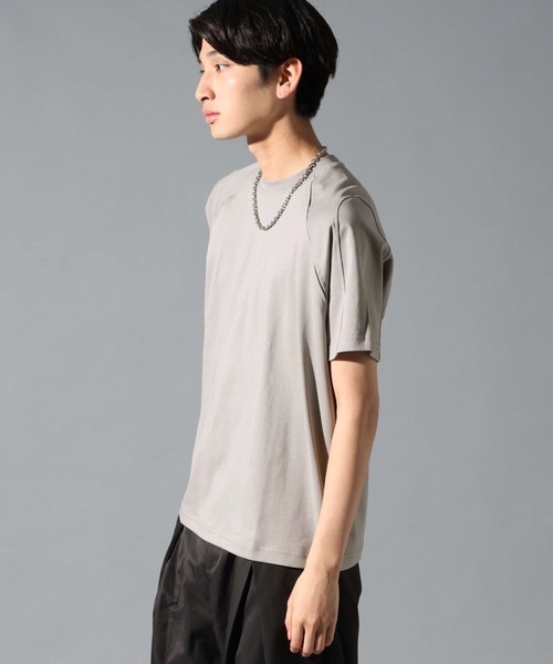 3.3 Field Trip (3.3フィールドトリップ)の「3.3 Field Trip/ショルダーカットT(Tシャツ/カットソー・メンズ・グレー/ブラック・LARGE/MEDIUM)」の4枚目の写真