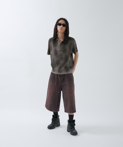 ANDER HUNK（アンダーハンク）の「Hard Spray Thermal Polo / ハードスプレーサーマルポロ（ポロシャツ・メンズ・グレー/レッド/杢グレー・MEDIUM/LARGE）」の22枚目の写真