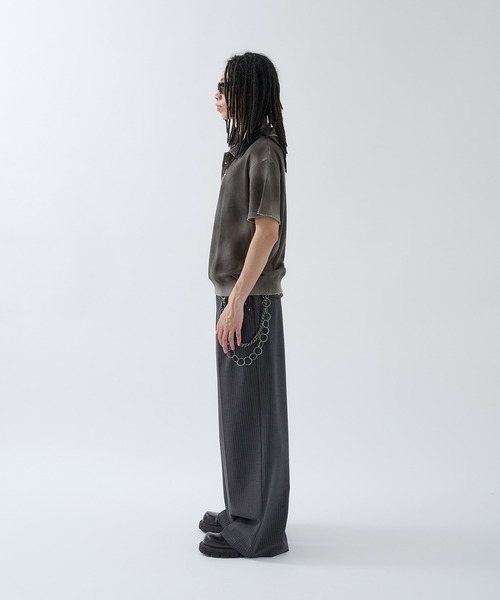 ANDER HUNK（アンダーハンク）の「Hard Spray Thermal Polo / ハードスプレーサーマルポロ（ポロシャツ・メンズ・グレー/レッド/杢グレー・MEDIUM/LARGE）」の19枚目の写真