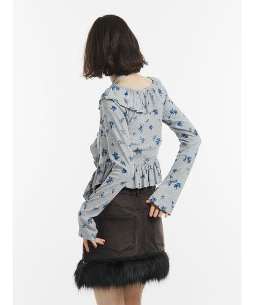 jouetie（ジュエティ）の「ファードッキングデニムミニスカート（スカート・レディース・ブラック/ブルー・MEDIUM）」の13枚目の写真