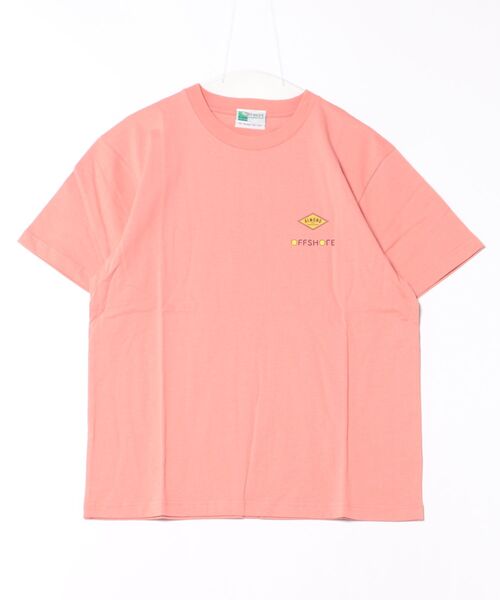 ALMOND(アーモンド)の「OFF SHORE ALMOND PELICAN TEE / アーモンドペリカンバッグプリント半袖T-シャツ(Tシャツ/カットソー・メンズ・ピンク/ライトグリーン/ホワイト・X-LARGE/LARGE/MEDIUM)」の3枚目の写真