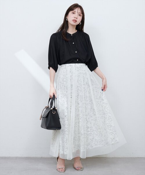 natural couture(ナチュラルクチュール)の「チュールレイヤードフレアスカート(スカート・レディース・その他1/その他2/その他3・FREE)」の10枚目の写真