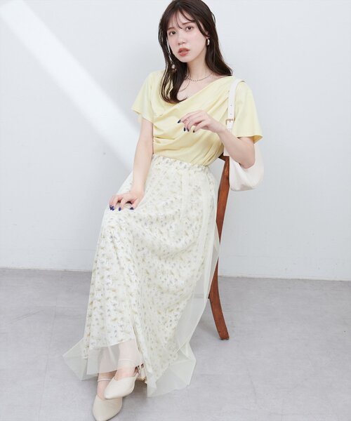 natural couture(ナチュラルクチュール)の「チュールレイヤードフレアスカート(スカート・レディース・その他1/その他2/その他3・FREE)」の16枚目の写真