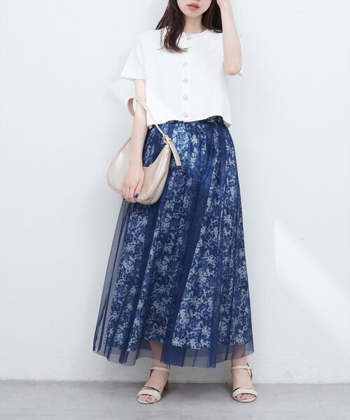 natural couture(ナチュラルクチュール)の「チュールレイヤードフレアスカート(スカート・レディース・その他1/その他2/その他3・FREE)」の20枚目の写真