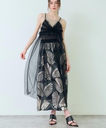 Settimissimo（セッティミッシモ）の「チュールフリルレイヤードキャミソールワンピース（ワンピース）」