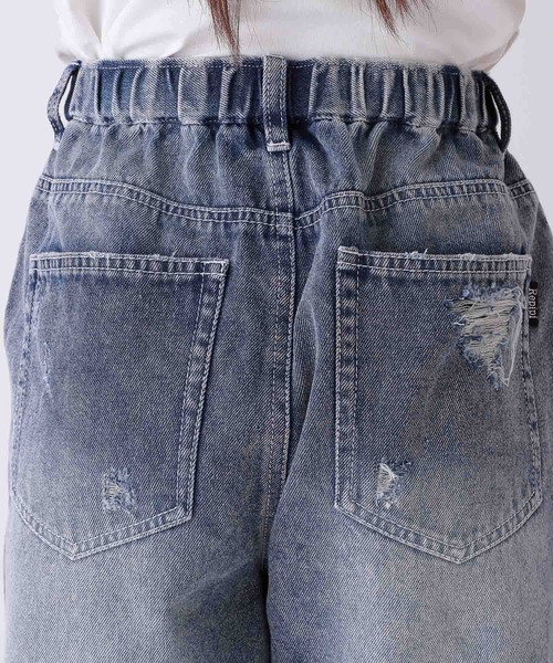 repipi armario（レピピ アルマリオ）の「ダメージデニムショートパンツ（デニムパンツ・キッズ・ブラック/ベージュ系その他/ブルー・MEDIUM/SMALL/LARGE）」の17枚目の写真