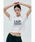 codegraphy�i�R�[�h�O���t�B�[�j�́u(Women) CGP Square Logo Crop Short Sleeve T-Shirt CBEUWTS015�iT�V���c/�J�b�g�\�[�j�v�b�z���C�g