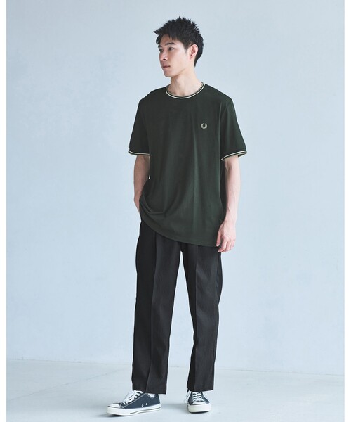 green label relaxingオルマイイージーパンツのタック入り仕様 green label relaxingオルマイイージーパンツのタック入り仕様