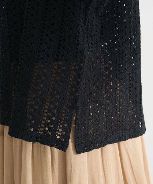 Green　Parks（グリーンパークス）の「インド綿 衿付きレースシャツ（シャツ/ブラウス・レディース・オリーブ/ブラック/ストライプ・FREE）」の12枚目の写真