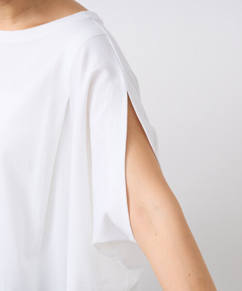 RIVE DROITE（リヴドロワ）の「【汗染み防止/インせずに決まる】ガードスウェットフォルムカットソー（Tシャツ/カットソー・レディース・ライトベージュ/グレー系その他/オフホワイト・FREE）」の16枚目の写真