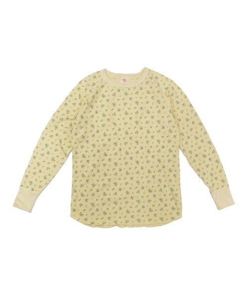JEMORGAN(ジェーイーモーガン)の「JEMORGAN ワッフル花柄オーバーダイロンT(Tシャツ/カットソー・レディース・オレンジ/イエロー/ブルー/グリーン・FREE)」の4枚目の写真