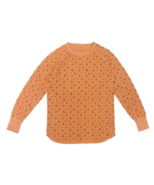 JEMORGAN(ジェーイーモーガン)の「JEMORGAN ワッフル花柄オーバーダイロンT(Tシャツ/カットソー・レディース・オレンジ/イエロー/ブルー/グリーン・FREE)」の1枚目の写真