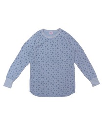 JEMORGAN ワッフル花柄オーバーダイロンT
