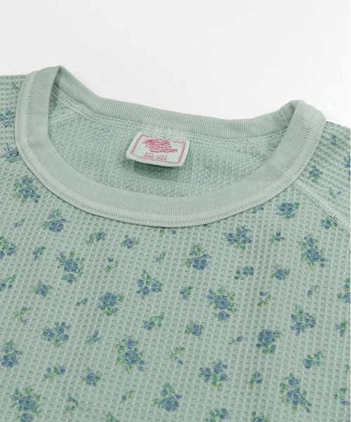 JEMORGAN(ジェーイーモーガン)の「JEMORGAN ワッフル花柄オーバーダイロンT(Tシャツ/カットソー・レディース・オレンジ/イエロー/ブルー/グリーン・FREE)」の13枚目の写真