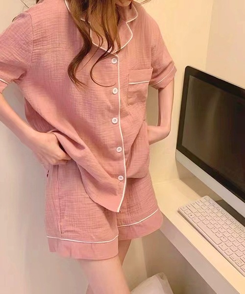 未使用美品✳︎北欧暮らしの道具店✳︎ルームウェアセット 家でのわたしも好きになる」やわらかカットソーのルームウェア