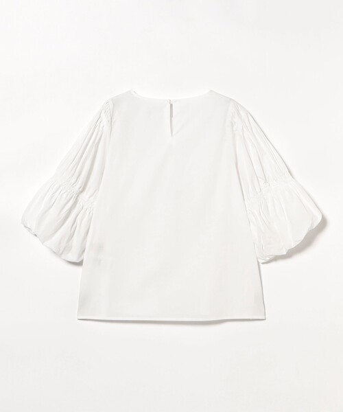 B:MING by BEAMS（ビーミングバイビームス）の「【手洗いOK】袖 シャーリング ブラウス（シャツ/ブラウス・レディース・オフホワイト/ブラック・ONE SIZE）」の7枚目の写真