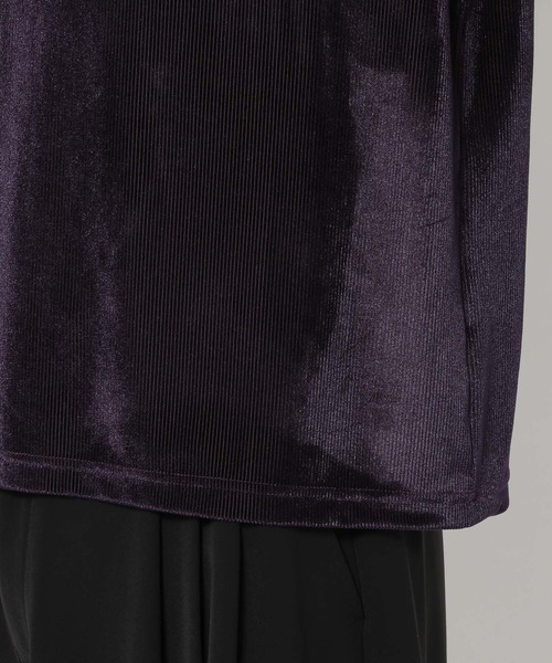 HARE（ハレ）の「ベロアプリーツノースリーブ(HARE)（Tシャツ/カットソー・メンズ・パープル/ブラック・FREE）」の19枚目の写真