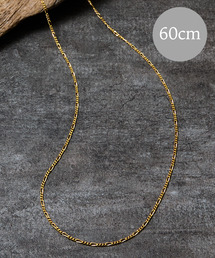 THEFT(Ztg)THEFT Ztg / K18GP FIGARO CHAIN NECKLACE Vo[925tBK`F[lbNX 60cm 18R[eBO(lbNX)