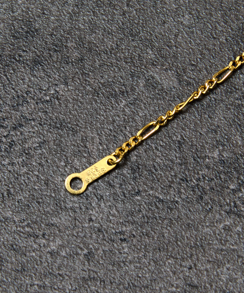 THEFT(セフト)の「THEFT セフト / K18GP FIGARO CHAIN NECKLACE シルバー925フィガロチェーンネックレス 60cm 18金コーティング(ネックレス・メンズ・ゴールド・60cm)」の9枚目の写真