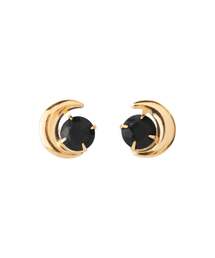 天然石×ムーンピアス[K10]