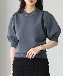 itto...（イット）の「【軽い着心地＆美シルエット】パフスリーブニットトップス（ニット/セーター）」